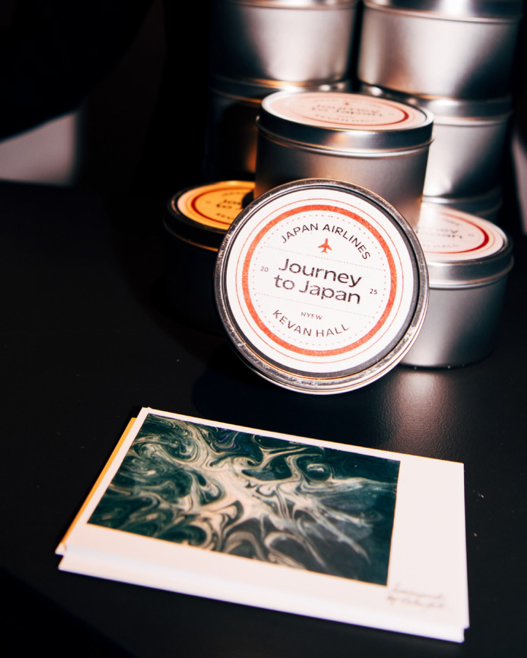 Journey to Japan gift tins and marbled postcards