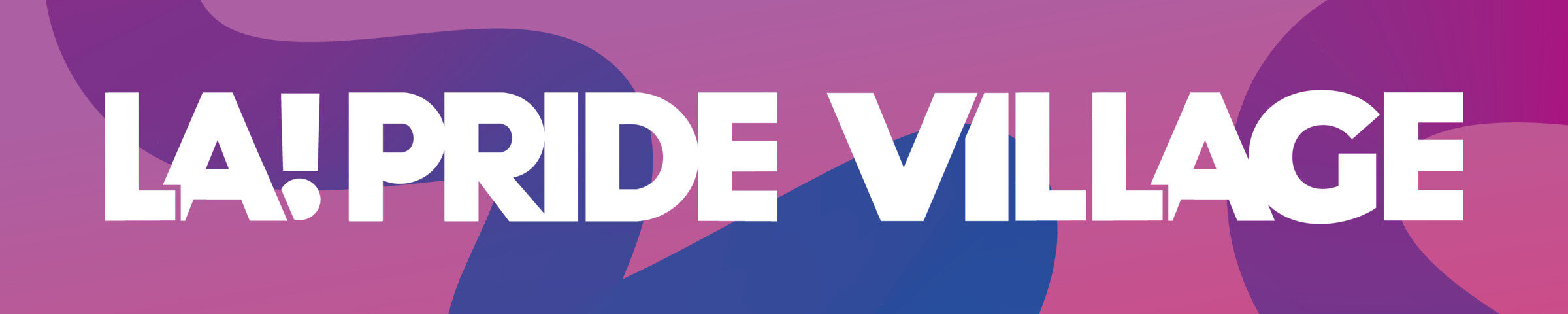 LA Pride Village banner strip artwork