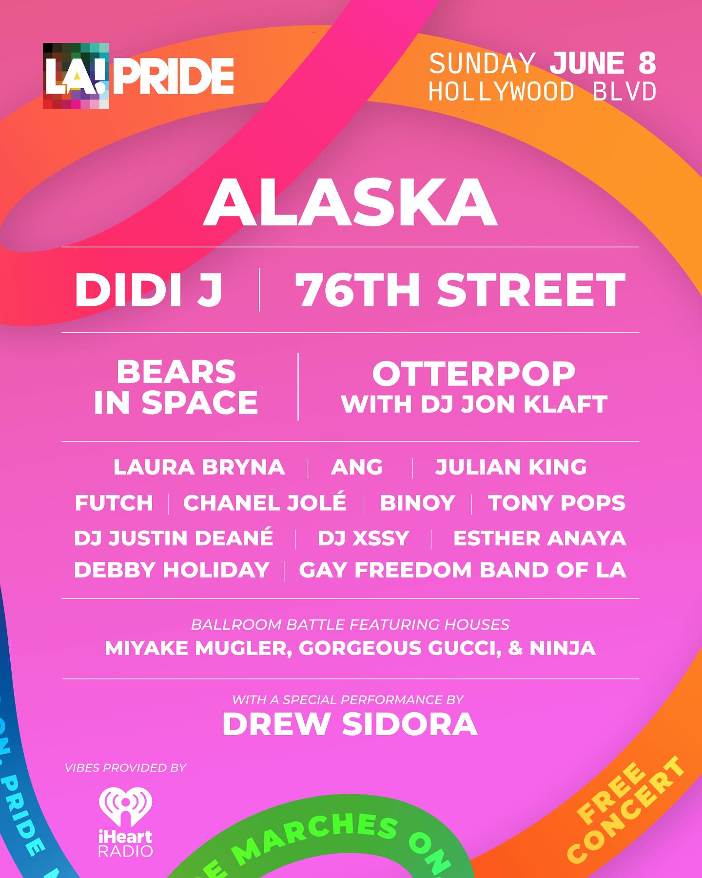 Music Stage lineup graphic