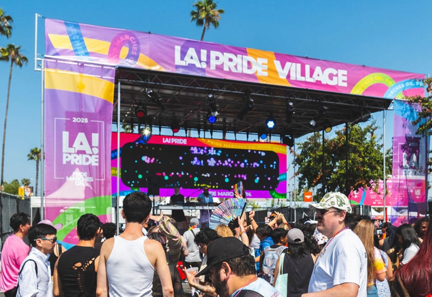 Crowd at the Music Stage