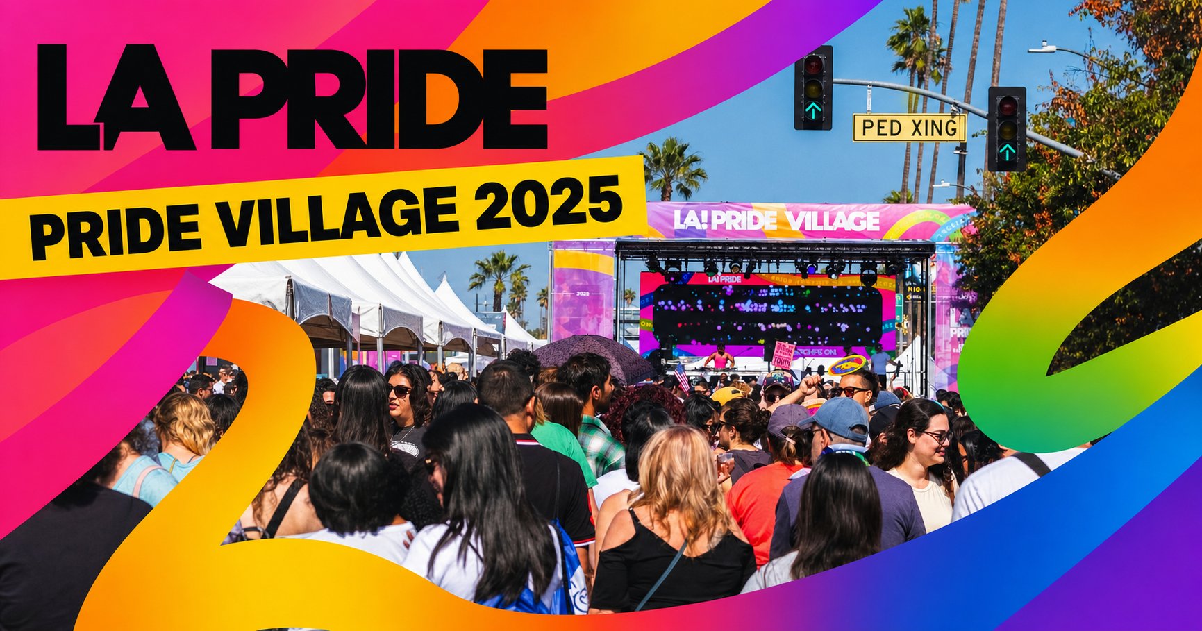 LA Pride Village — Pride Village 2025 on Hollywood Boulevard