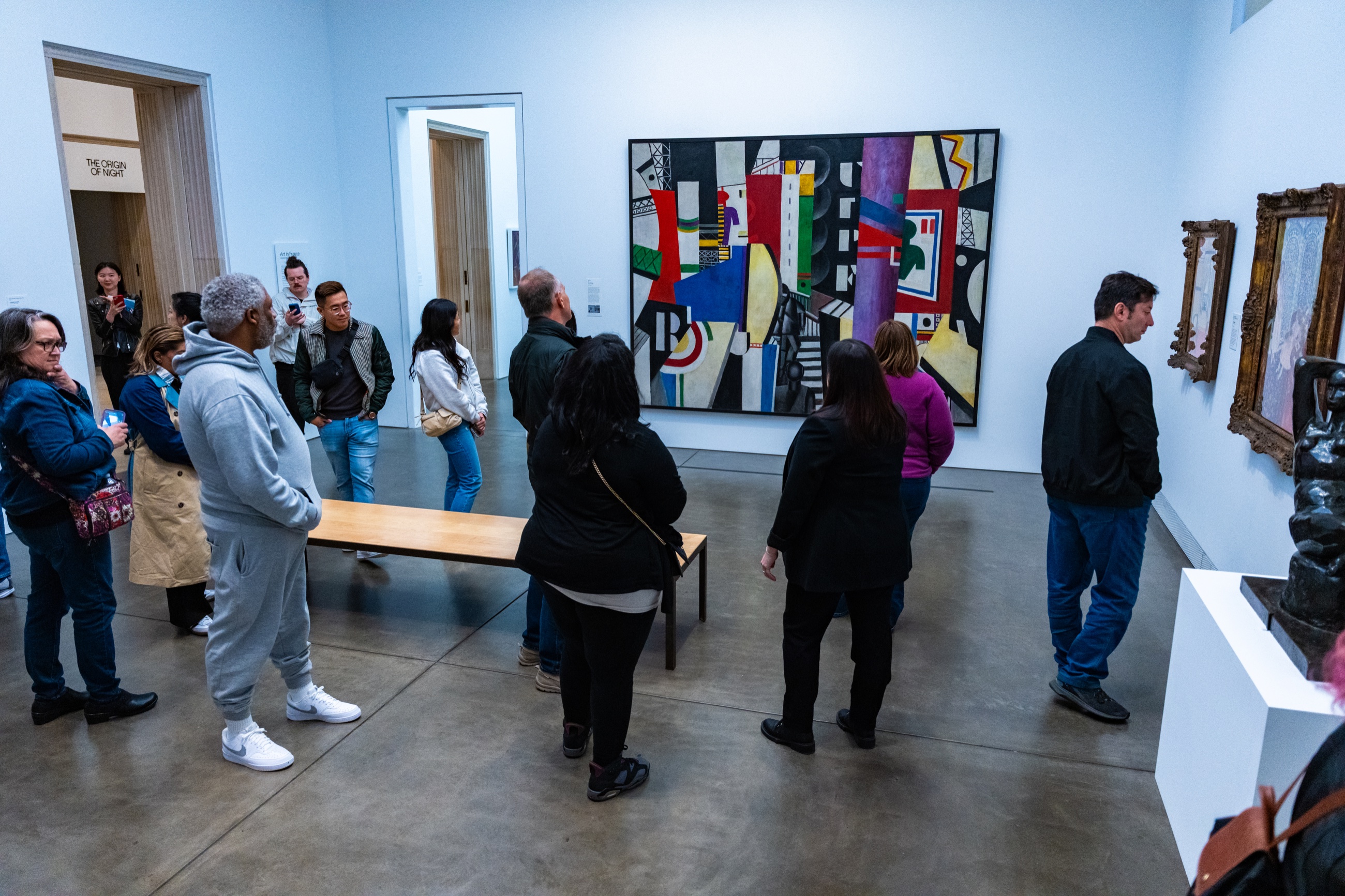 Media guests on a private curator-led tour of the Philadelphia Museum of Art