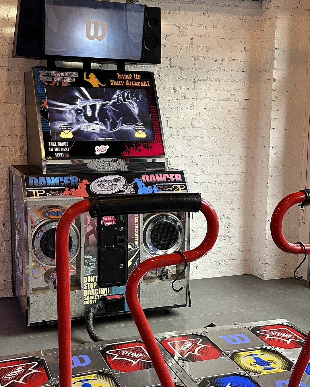 Wilson arcade game and event floor graphics